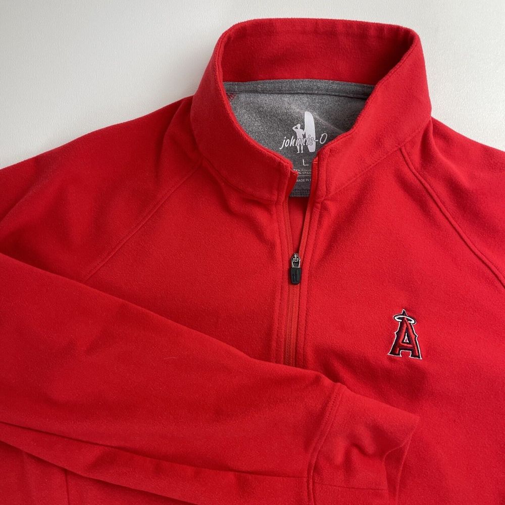 Johnnie O Women Sweater Full Zip Red Angels Large L